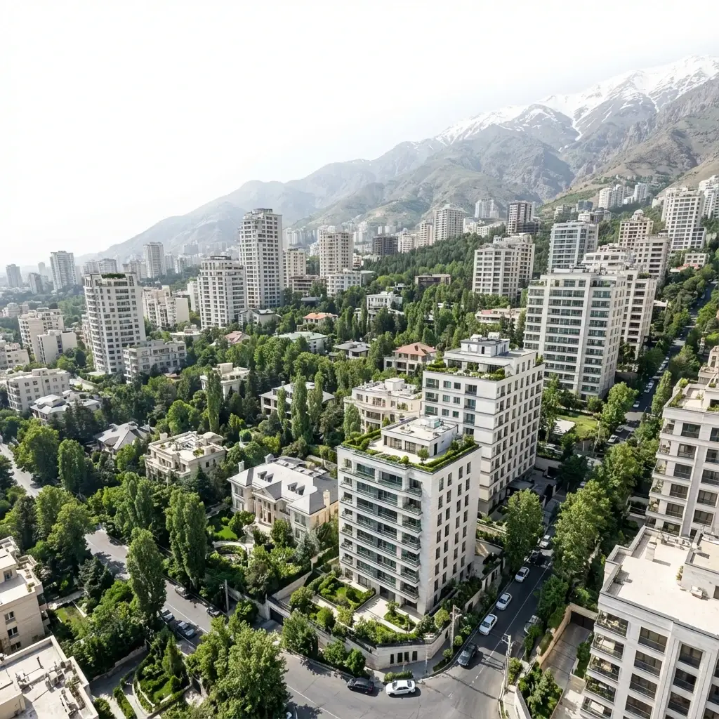 عکس شمال تهران از بالا - تعمیر60