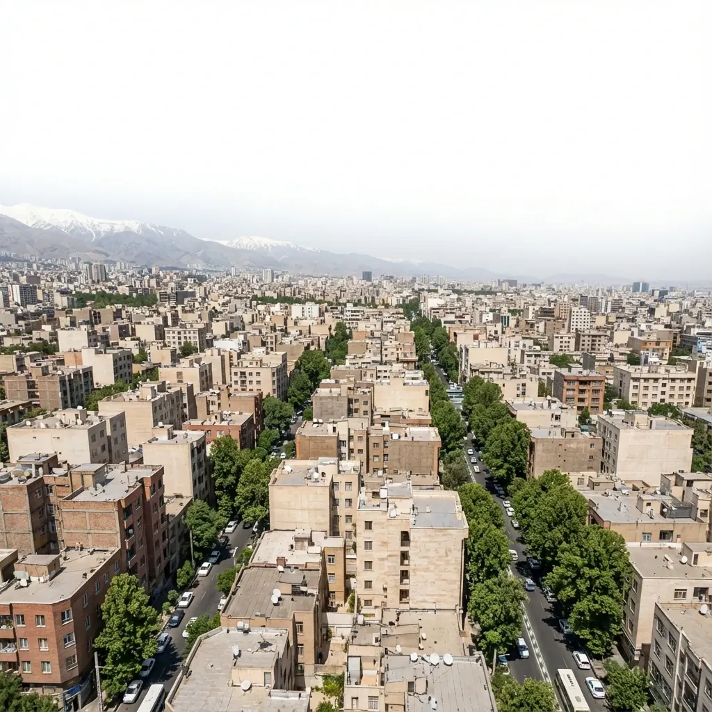 عکس شرق تهران از بالا - تعمیر60