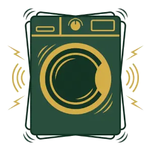 علت لرزش و صدای ماشین لباسشویی