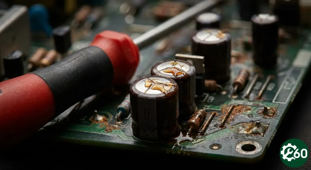 برد خراب و نشتی مایع از اون